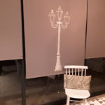 Pochoir belvedère sur rideau